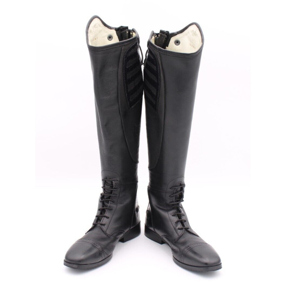 TuffRider Women's Ladies Regal Field Boots Black Leather Sz 7.5